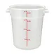 Winco PPRC-4W NSF 4 Qt. White Food Storage Container 1 image