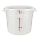 Winco PPRC-6W 6 Qt Polypropylene Food Storage Container, White 1 image