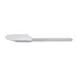 Winco PSGE-14 14" Bowl-Shaped Plastic Scraper, White 1 image