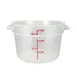 Winco PTRC-12 12 Qt. Round Translucent Food Storage Container 1 image