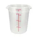 Winco PTRC-8 Round 8 Qt. Translucent Food Storage Container 1 image