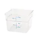 Winco PTSC-12 12 Qt. Polypropylene Square Food Storage Container 1 image
