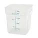 Winco PTSC-18 18 Qt. Polypropylene Square Food Storage Container 1 image