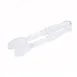 Winco PUTF-6C Tongs, 6", Flat Grip Surface, Polycarbonate, Clear, NSF 1 image
