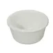 Winco RFM-3W 3-oz Fluted White Melamine Ramekin, Heat-Resistant to 212°F, Dishwasher-Safe - 1 Dozen 1 image