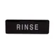 Winco SGN-327 Rinse Sign - White Imprint on Black, 9" x 3" 1 image