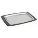 Winco SIZ-11BST Rectangular 11" x 7" Stainless Steel Platter with Bakelite® Underliner – Set 2 image