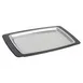 Winco SIZ-11BST Rectangular 11" x 7" Stainless Steel Platter with Bakelite® Underliner – Set 1 image