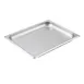 Winco SPH1 1 1/4" Deep 1/2 Size Standard Weight Stainless Steel Steam Table Pan  1 image