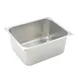 Winco SPH6 6" Deep Half Size Standard Weight Stainless Steel Steam Table / Hotel Pan  1 image