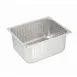 Winco SPHP6 6" Deep 1/2 Size Standard Weight Perforated Stainless Steel Steam Table / Hotel Pan  1 image