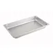 Winco SPJH-104PF 22 Gauge 4" Full Size Stainless Steel Perforated Steam Table Pan  1 image