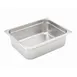 Winco SPJH-204 22 Gauge 4" 1/2 Size Solid Anti-Jam Steam Table Pan 1 image