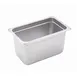 Winco SPJH-406 22 Gauge 6" 1/4 Size Solid Anti-Jam Steam Table Pan  1 image