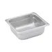Winco SPJH-602 2 1/2" Deep 1/6 Size Standard Weight Anti-Jam Stainless Steel Steam Table Pan  1 image