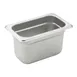 Winco SPJH-904  4" Deep 1/9 Size Standard Weight Anti-Jam Stainless Steel Steam Table Pan 1 image
