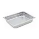 Winco SPJM-202 24 Gauge 2 1/2" Half Size NSF Solid Anti-Jam Steam Table Pan  1 image