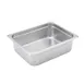 Winco SPJM-204 24 Gauge 4" 1/2 Size NSF Solid Anti-Jam Steam Table Pan 1 image