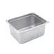 Winco SPJM-206  24 Gauge 6" 1/2 Size Solid Anti-Jam Steam Table Pan 1 image
