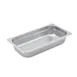 Winco SPJM-302 24 Gauge 2 1/2" Third Size Solid Anti-Jam Steam Table Pan 1 image