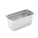 Winco SPJM-306 24 Gauge 6" 1/3 Size Solid Anti-Jam Steam Table Pan 1 image
