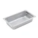 Winco SPJM-402 24 Gauge 2 1/2" 1/4 Size Solid Anti-Jam Steam Table Pan 1 image