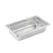 Winco SPJP-402 23 Gauge 2 1/2" 1/4 Size Solid Anti-Jam Steam Table Pan 1 image