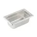 Winco SPJP-902 23 Gauge 2 1/2" 1/9 Size NSF Solid Anti-Jam Steam Table Pan 1 image