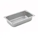 Winco SPQ2 25 Gauge 2 1/2" 1/4 Size NSF Solid Steam Table Pan  1 image