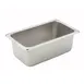 Winco SPQ4 25 Gauge 4" 1/4 Size NSF Solid Steam Table Pan  1 image