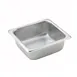 Winco SPS2 25 Gauge 2 1/2" 1/6 Size NSF Solid Steam Table Pan 1 image