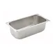 Winco SPT4  25 Gauge 4" 1/3 Size NSF Solid Steam Table Pan  1 image
