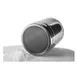 Winco SSD-10 10 oz Powdered Sugar Dispenser w/ Plastic Cover, Stainless Steel 1 image