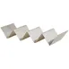 Winco TCHS-34 Taco Holder, 11-3/8"L X 4"W X 2"H, Holds 3-4 Tacos, Stainless Steel 1 image