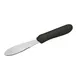 Winco TKP-31 3 5/8" Stainless Steel Sandwich Spreader w/ Black Handle 1 image