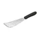 Winco TKP-60 6 3/4" Slotted Fish Spatula w/ Black Polypropylene Handle, Stainless Steel 1 image