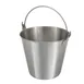 Winco UP-13 13 Qt. Stainless Steel Utility Pail with Handle 1 image