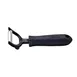 Winco VP-301 Stainless Steel Serrated Edge Y Peeler with Soft Grip Handle 1 image