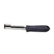 Winco VP-305 8" Black Stainless Steel Apple Corer with Soft Grip Plastic Handle, Alum, Dishwasher Safe 1 image