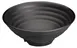 Winco WDM012-305 Black Round Melamine Bowl 13.5" Dia, 3.75 Qt, NSF & Dishwasher Safe - 6/Case 1 image