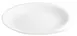 Winco WDP004-204 Ocea Ardesia 14" Oval Porcelain Dinner Plate, Creamy White - 12/Case 1 image