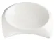 Winco WDP005-101 Carzola 4 oz Square Porcelain Bowl, 6¼" with 5½" Well, White, General Use - 36/Case 1 image