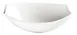 Winco WDP006-206 13" Oval Porcelain Bowl, 20 oz, White Bergomi Finish, Narrow Rim - 12/Case 1 image