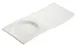 Winco WDP012-102 Rectangular Porcelain Tray 10-1/2" x 5" with Well, White, Dishwasher Safe - 24/Case 1 image
