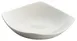 Winco WDP013-104 Lera™ 6" Square Porcelain Plate, Bright White, Dishwasher Safe - 36/Case 1 image