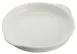 Winco WDP018-103 Edessa 8-3/4" Round Porcelain Dish, Bright White, Eared, Dishwasher Safe - 24/Case 1 image
