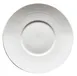 Winco WDP022-108 Zendo 10" Round Wide Rim Embossed Porcelain Plate, Bright White - 24/Case 1 image