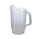Winco WPC-32 32 oz. Clear Polycarbonate Water Pitcher 1 image