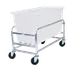 Winholt 30-8-AL-WH Bulk Goods Cart, 8 Bushel 500 lb, Aluminum Frame, White Polyethylene Tub, NSF 1 image