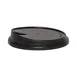 GET PK/BB-LID2-BK Black Disposable Cup Lid for 12, 16, 20 CL Cups – 1 Dozen 1 image